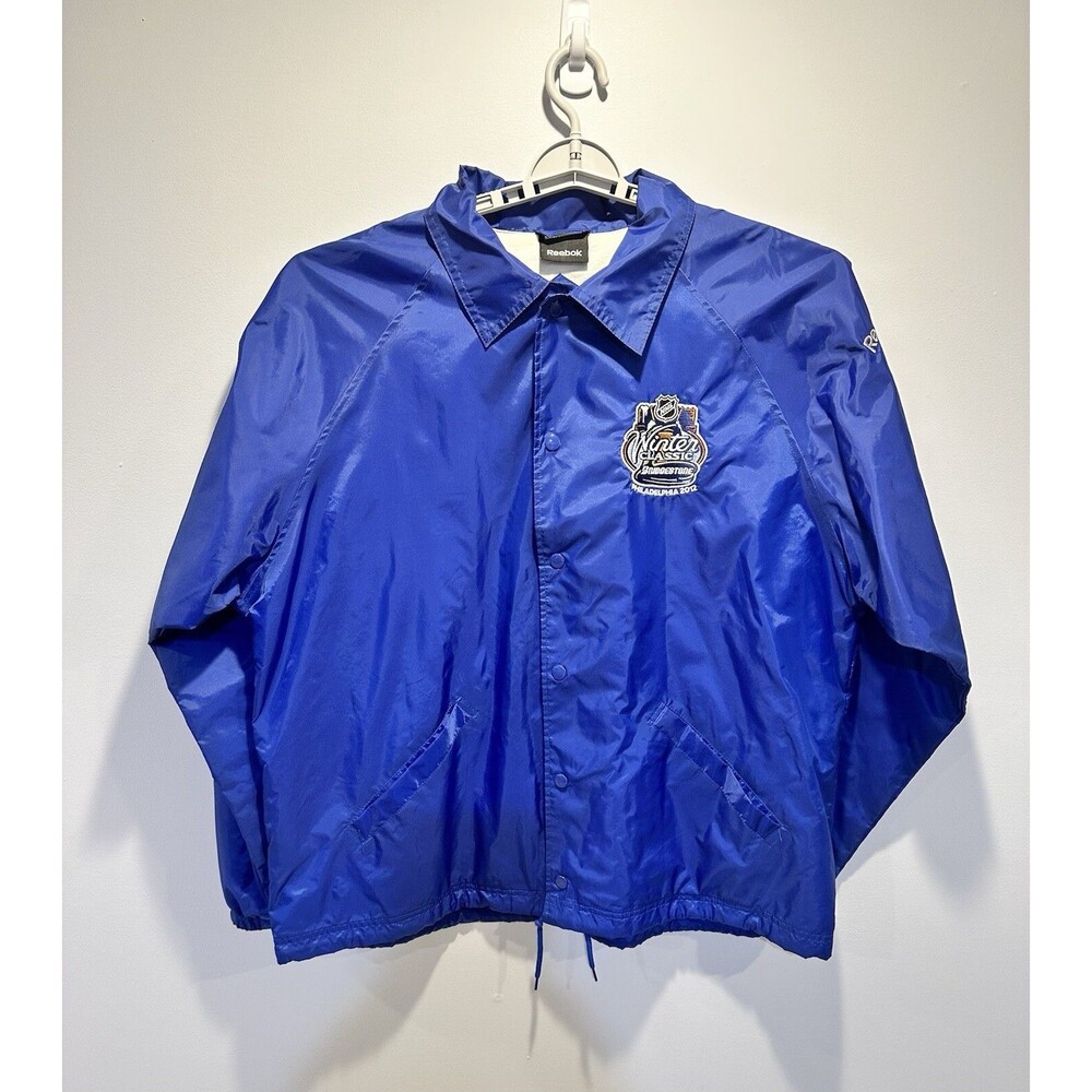 Reebok Winter Classic NHL Phila. Citizens Bank Park Button Windbreaker Jacket XL